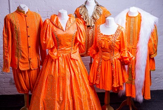 Ugly orange cheap bridesmaid dresses